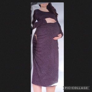 Time and Tru Animal Print Maternity Dress NWT S M